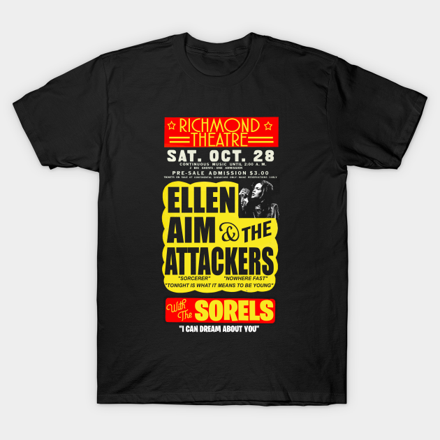 ellen aim and the attackers t shirt